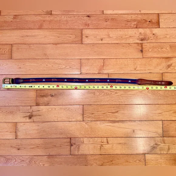 Men’s Canvas & Leather Belt (Size 34/85): The Greenbrier, America’s Resort - Picture 12 of 12